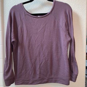 essentials purple sweater